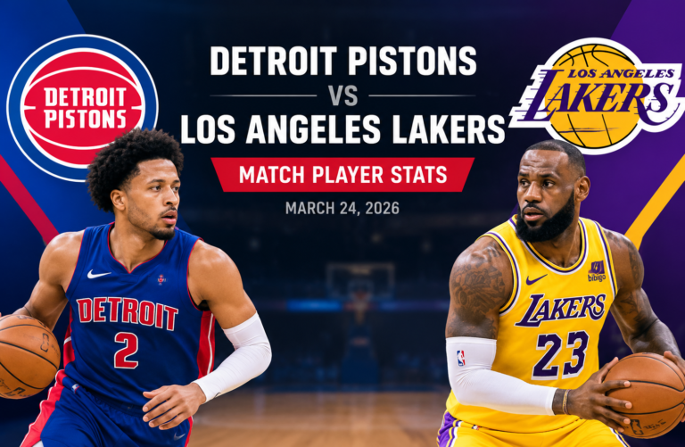 Detroit Pistons vs Lakers Match Player Stats: March 24, 2026