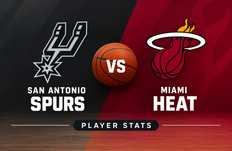 Miami Heat vs San Antonio Spurs Match Player Stats