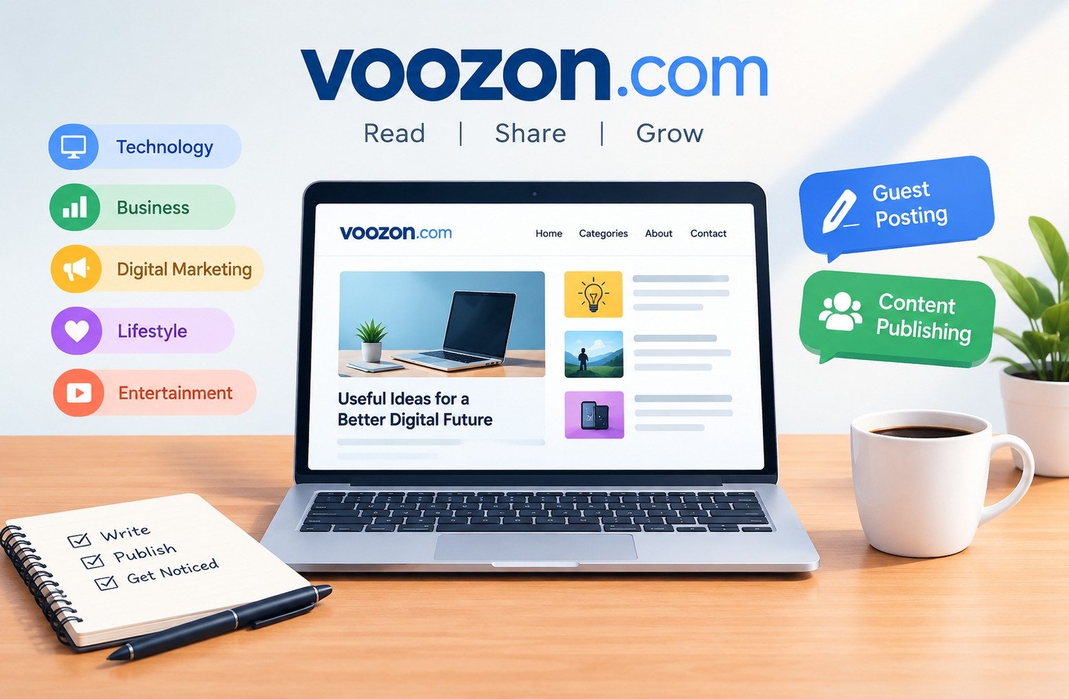 Voozon.com: A Practical Guide to the Digital Media and Guest Posting Platform