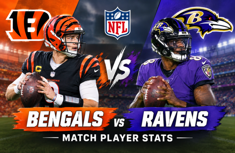 bengals vs baltimore ravens match player stats