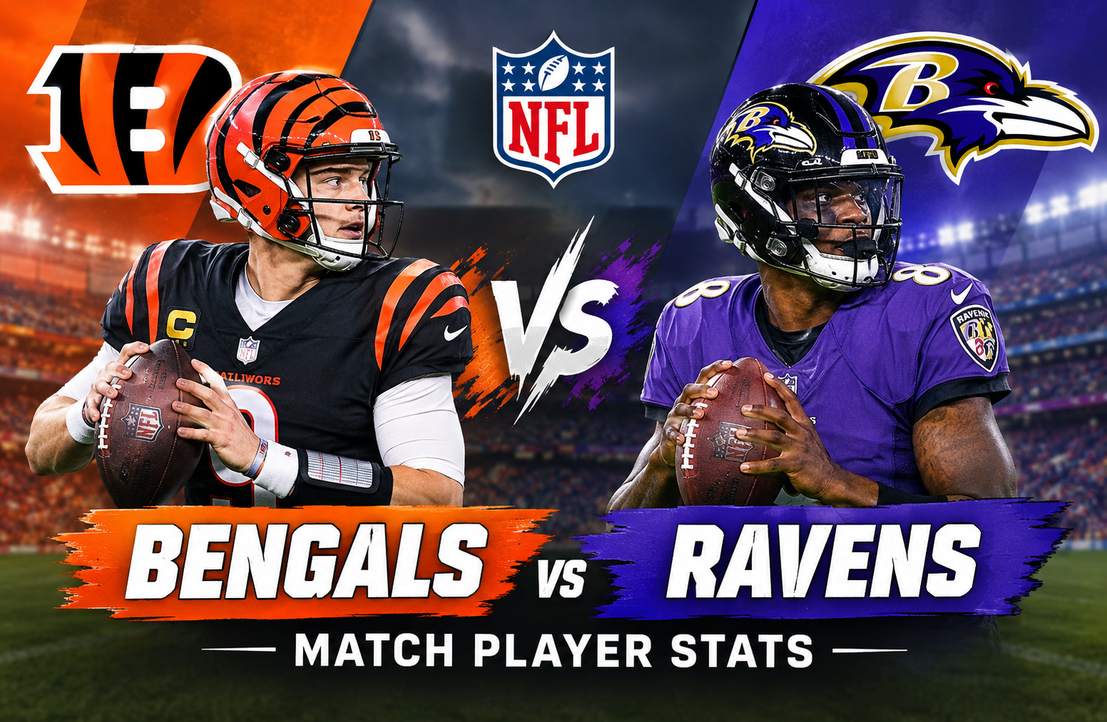 bengals vs baltimore ravens match player stats