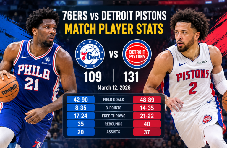 76ers vs detroit pistons match player stats