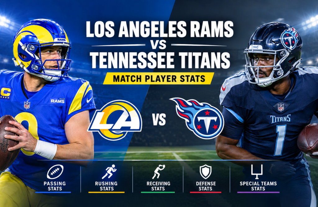 los angeles rams vs tennessee titans match player stats