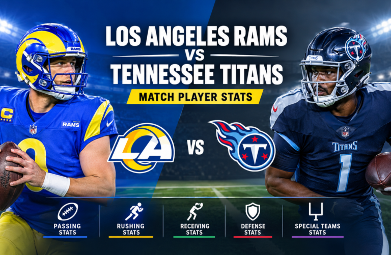 los angeles rams vs tennessee titans match player stats