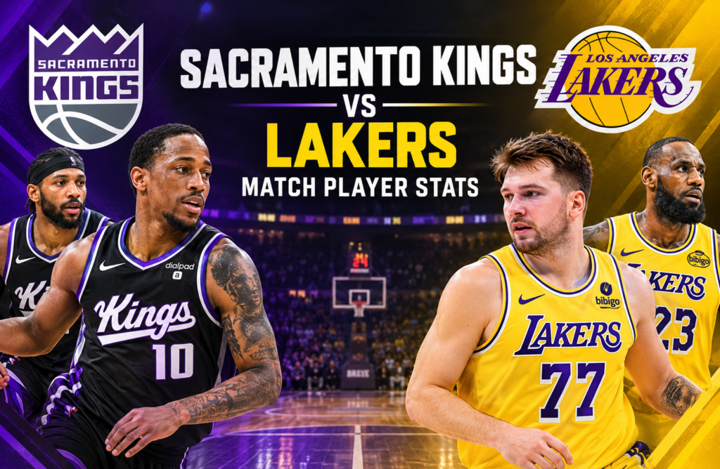 Sacramento Kings vs Lakers Match Player Stats