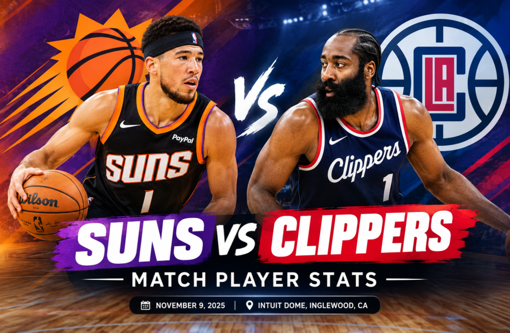 LA Clippers vs Phoenix Suns Match Player Stats