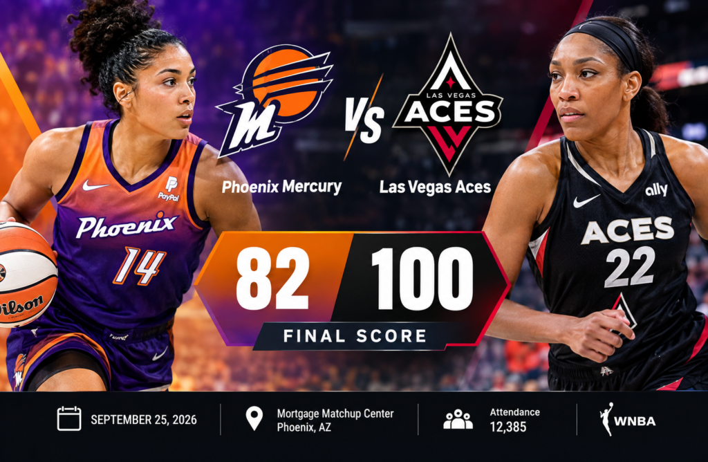phoenix mercury vs las vegas aces match player stats