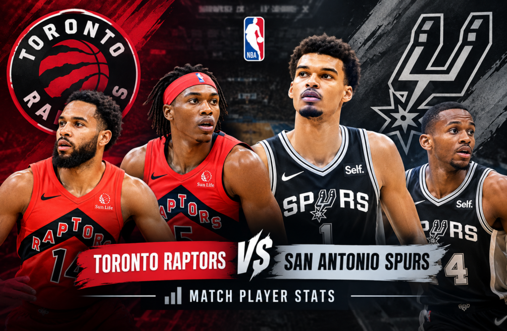 toronto raptors vs san antonio spurs match player stats