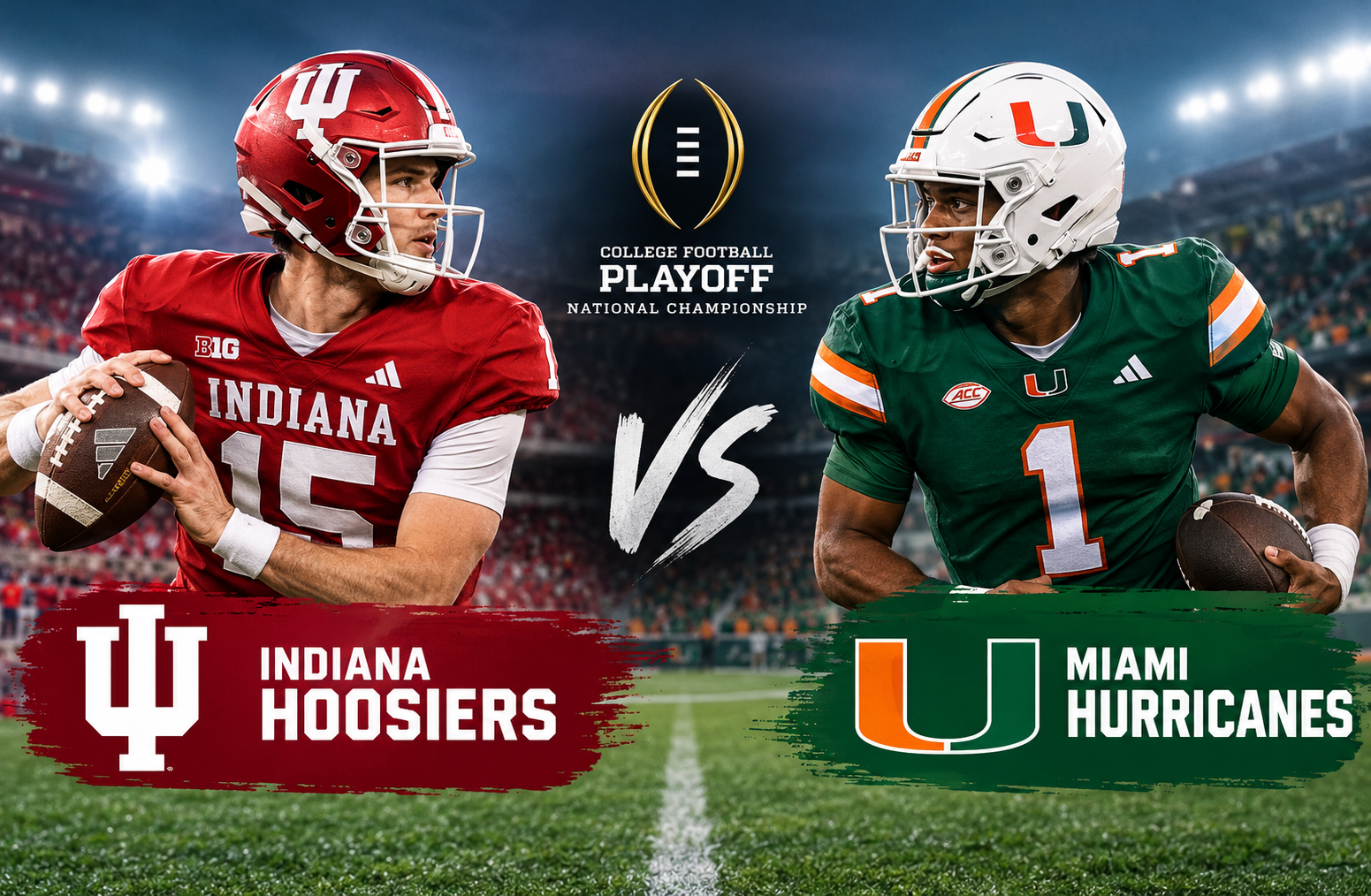 Indiana Hoosiers Football vs Miami Hurricanes Football Match Player Stats