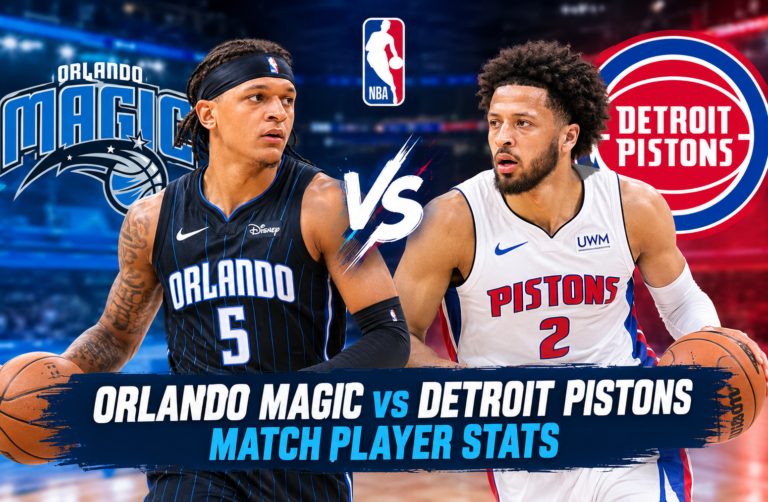 Orlando Magic vs Detroit Pistons Match Player Stats