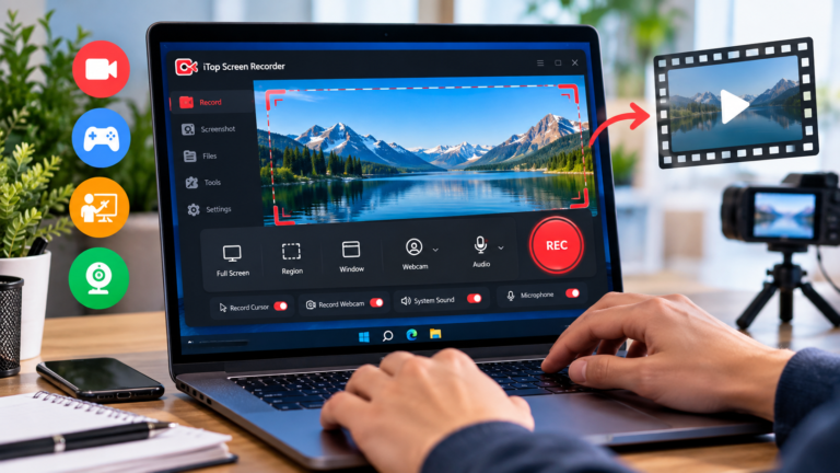 Record Smooth and High-Quality Videos with iTop Screen Recorder