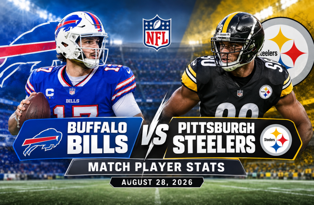 buffalo bills vs pittsburgh steelers match player stats