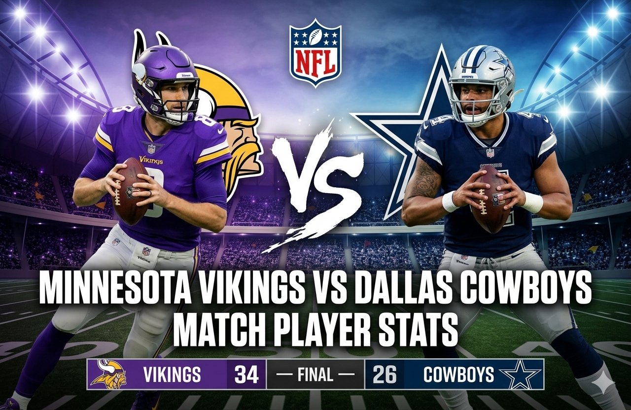 Minnesota Vikings vs Dallas Cowboys Match Player Stats
