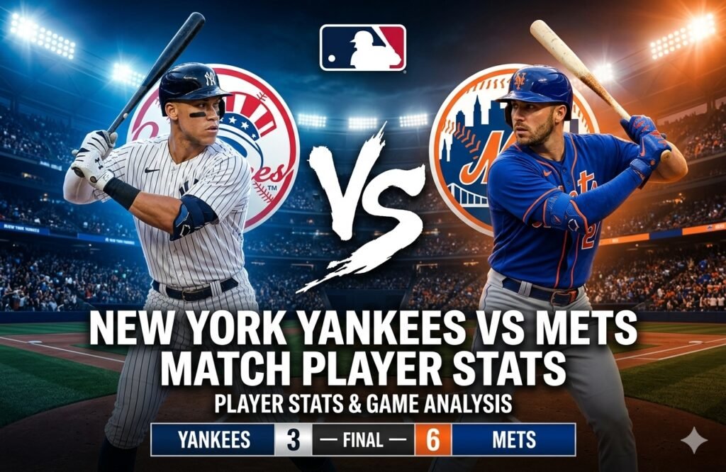 new york yankees vs mets match player stats