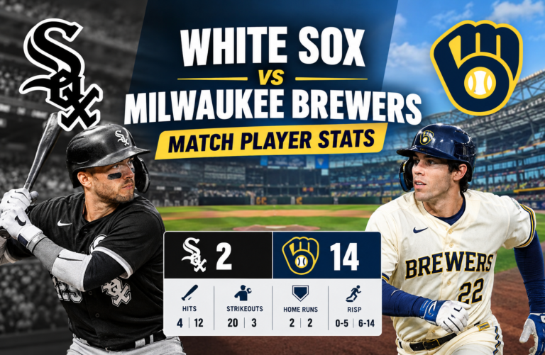 White Sox vs Milwaukee Brewers Match Player Stats