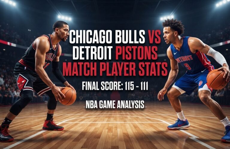 Chicago Bulls vs Detroit Pistons Match Player Stats