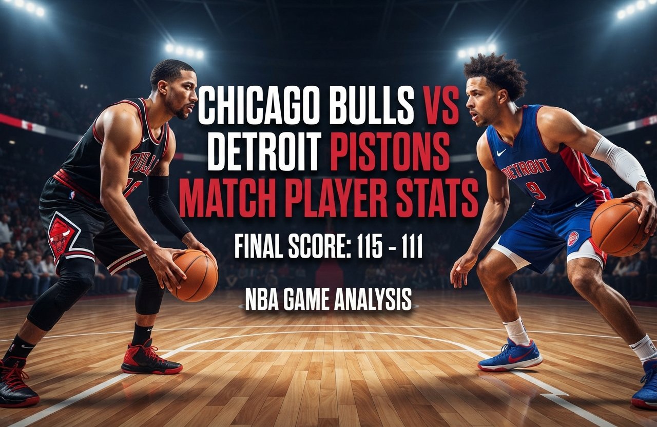 Chicago Bulls vs Detroit Pistons Match Player Stats