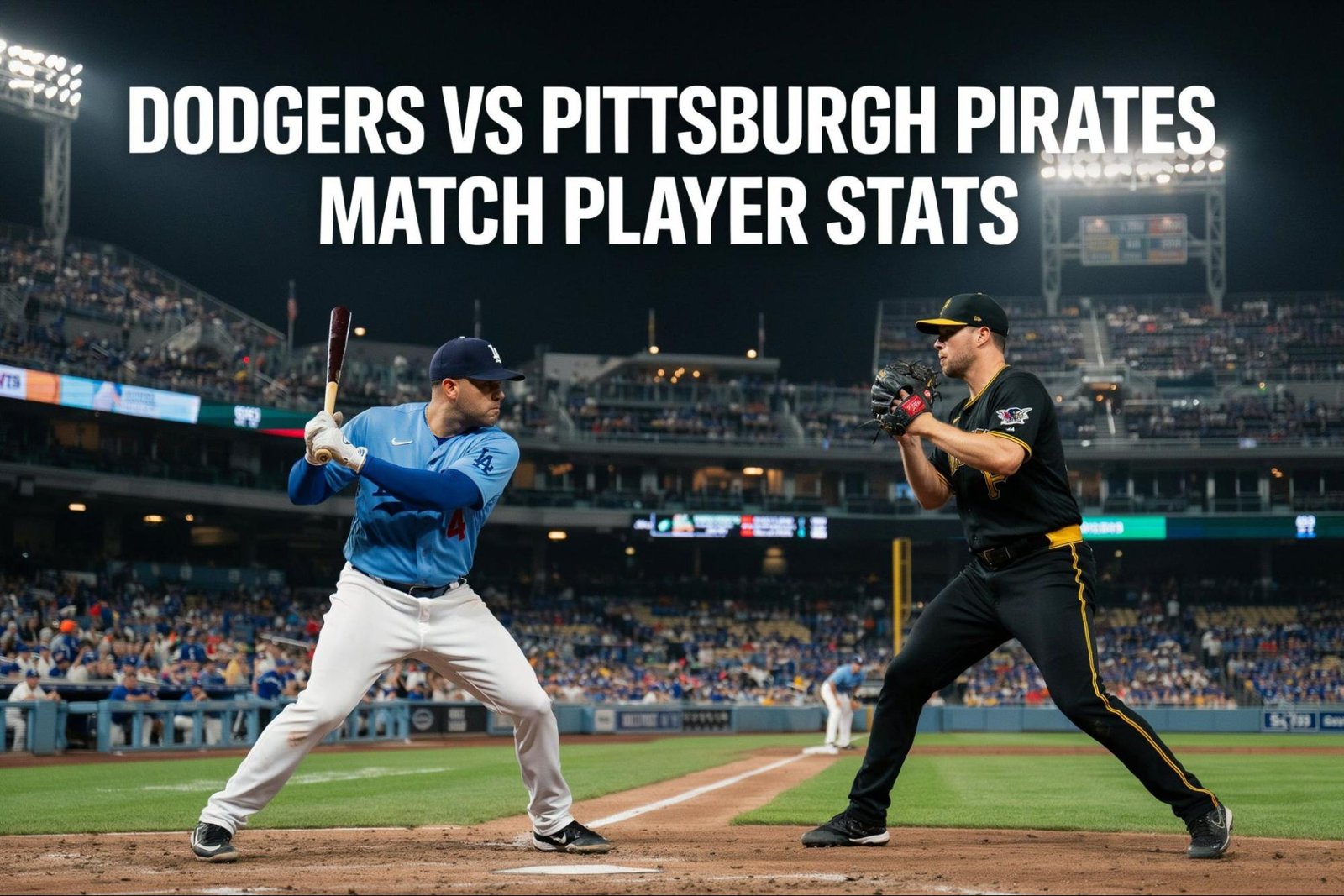 Dodgers vs Pittsburgh Pirates Match Player Stats