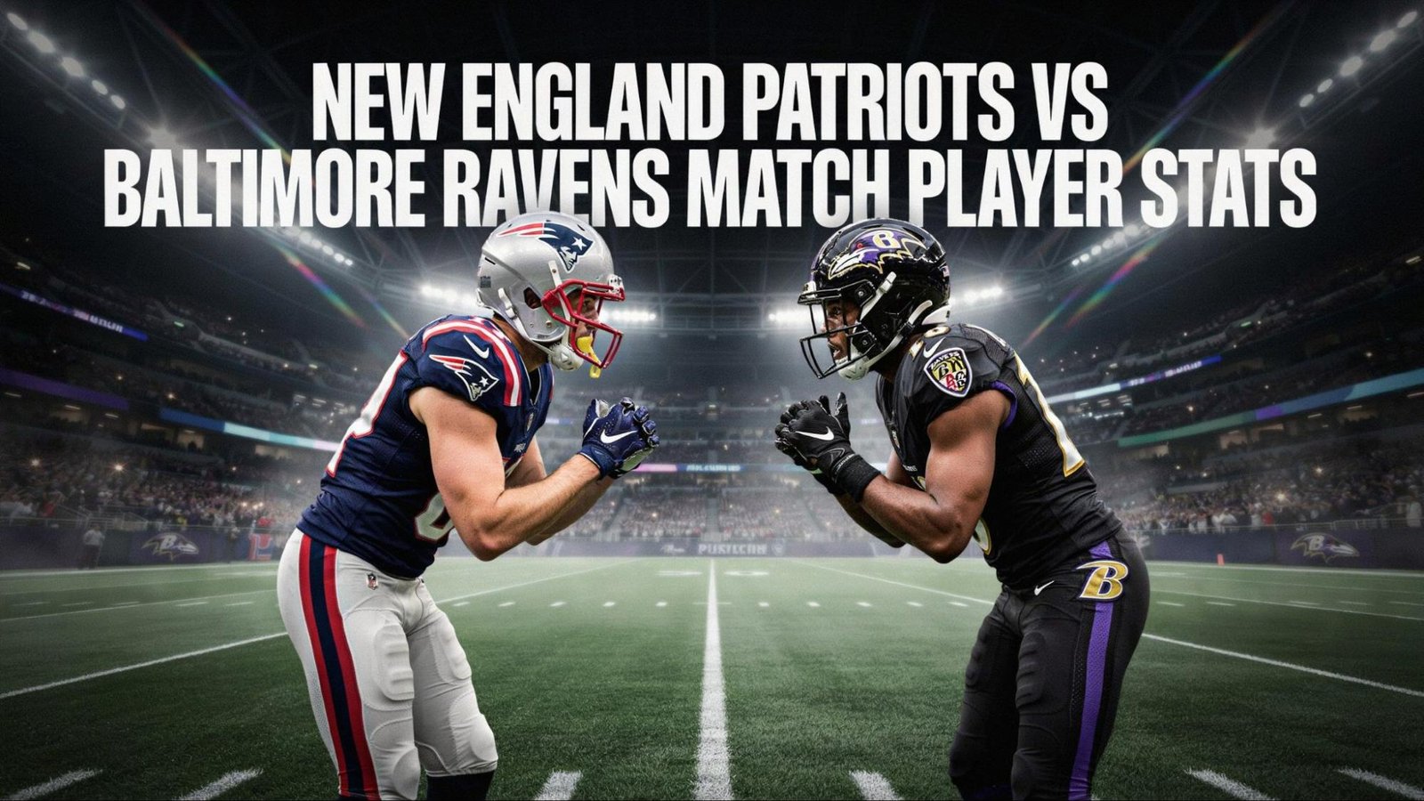 new england patriots vs baltimore ravens match player stats