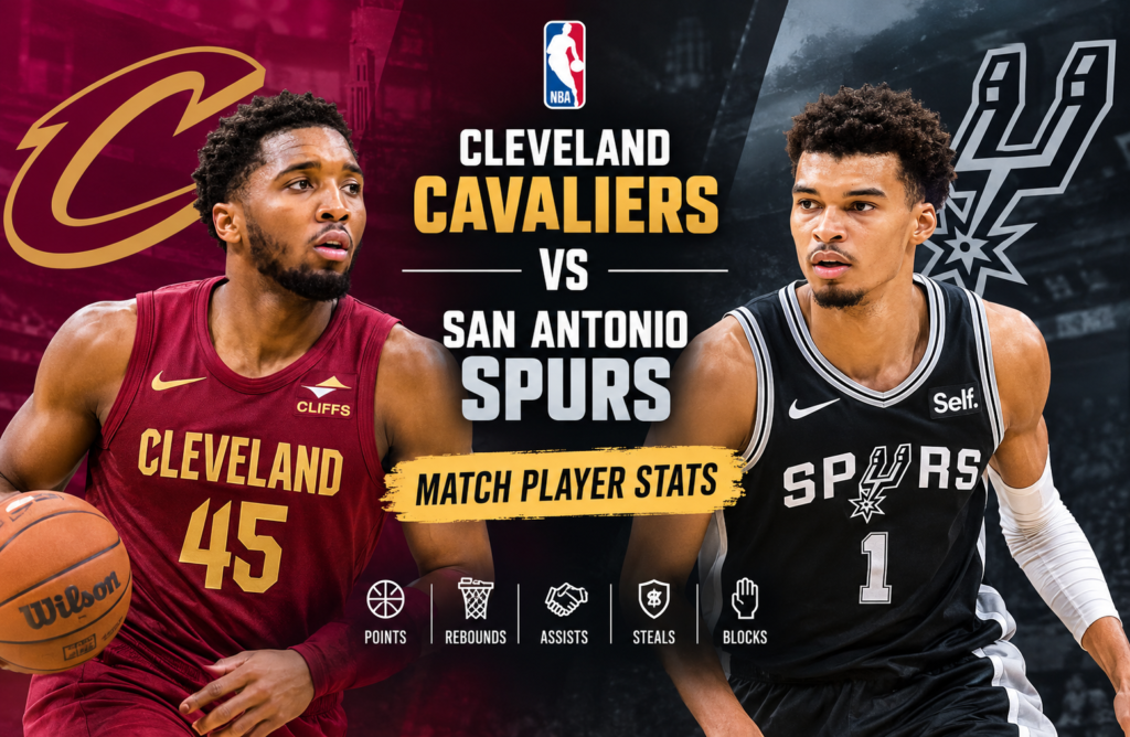 cleveland cavaliers vs san antonio spurs match player stats
