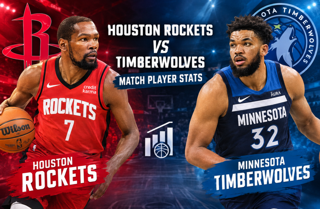 houston rockets vs timberwolves match player stats