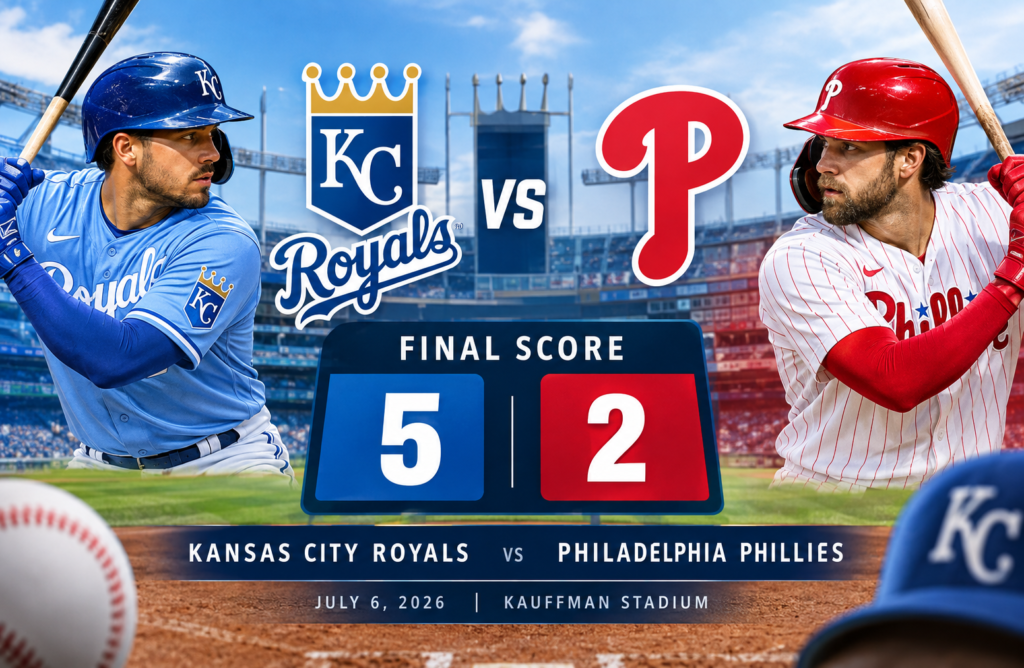 Kansas City Royals vs Phillies Match Player Stats