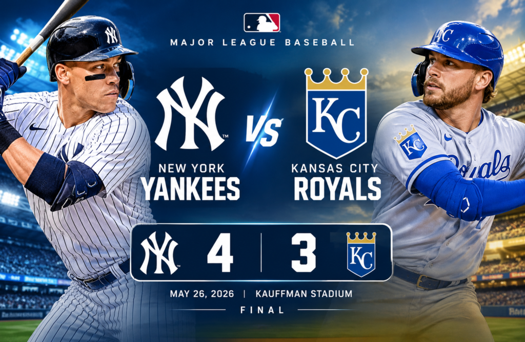 New York Yankees vs Kansas City Royals Match Player Stats