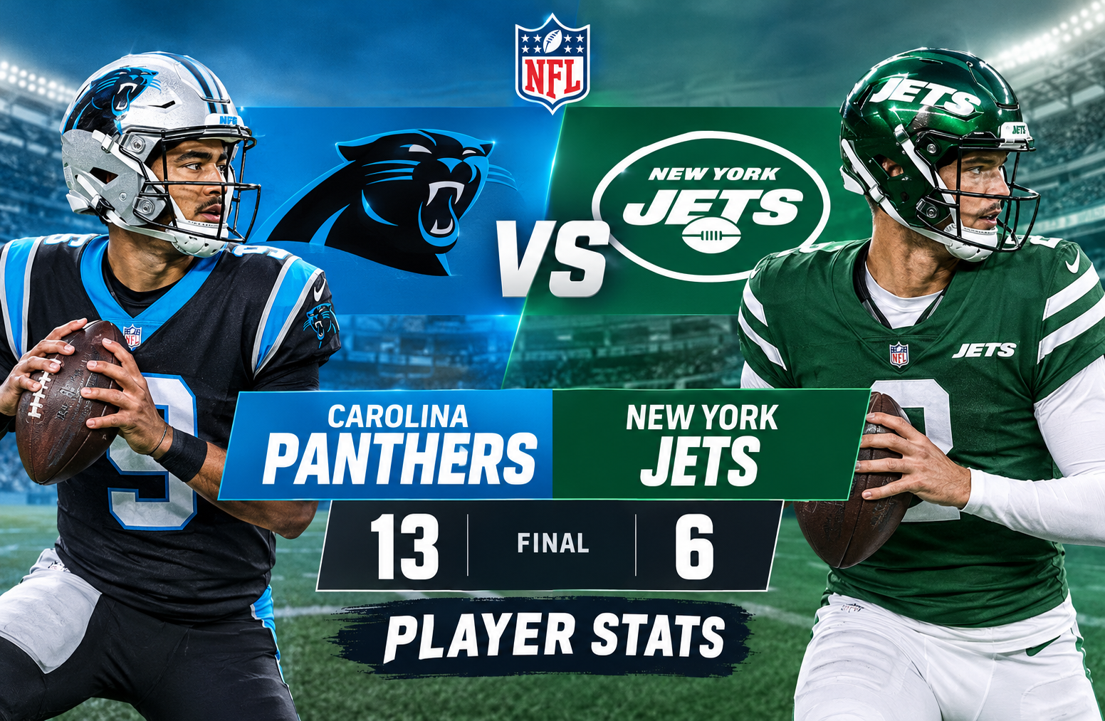 Carolina Panthers vs New York Jets Match Player Stats