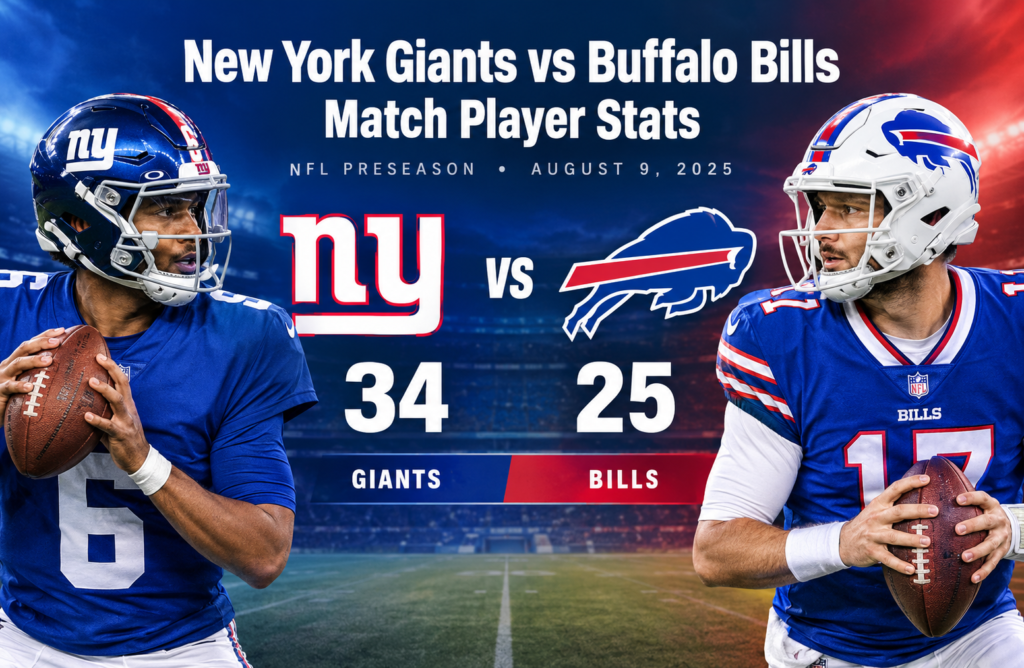 New York Giants vs Buffalo Bills Match Player Stats