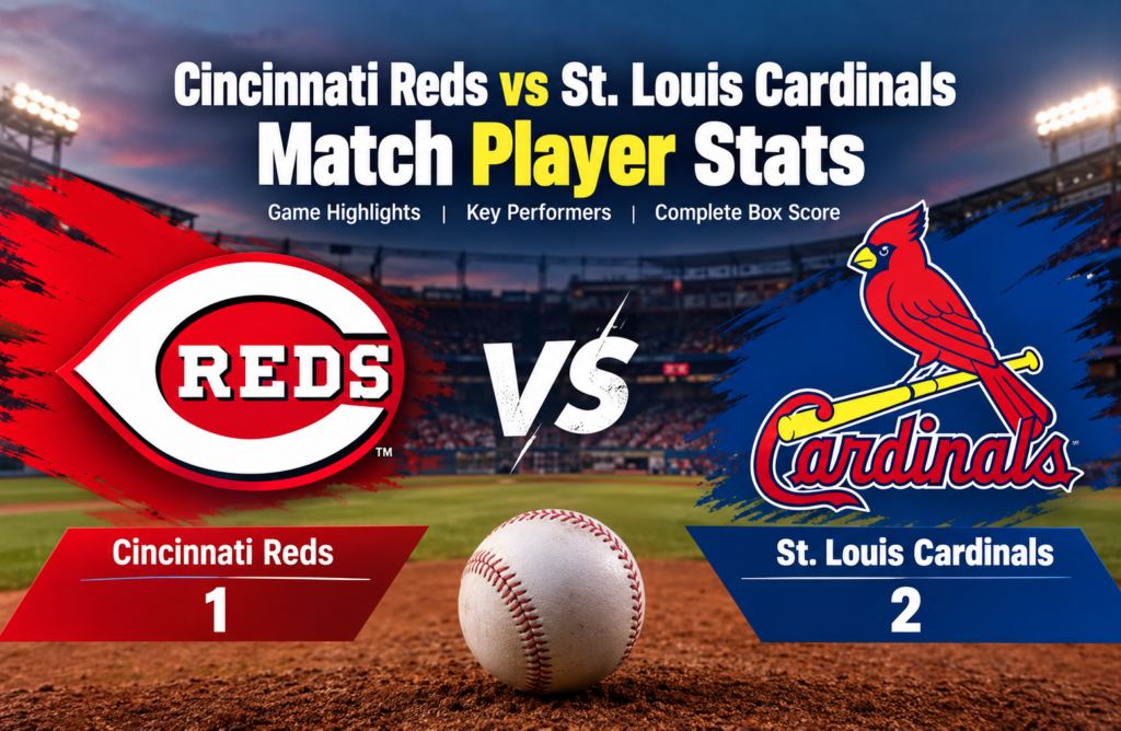 Cincinnati Reds vs St. Louis Cardinals Match Player Stats