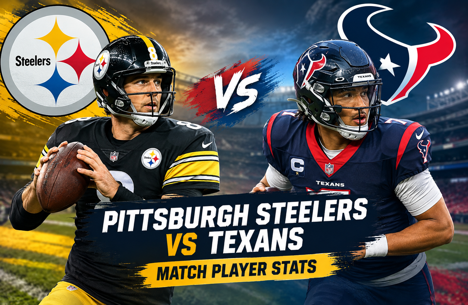 Pittsburgh Steelers vs Texans Match Player Stats