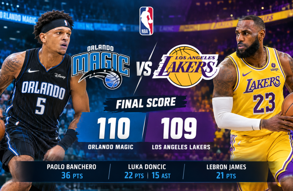 lakers vs orlando magic match player stats