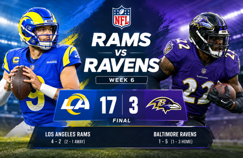 Los Angeles Rams vs Baltimore Ravens Match Player Stats