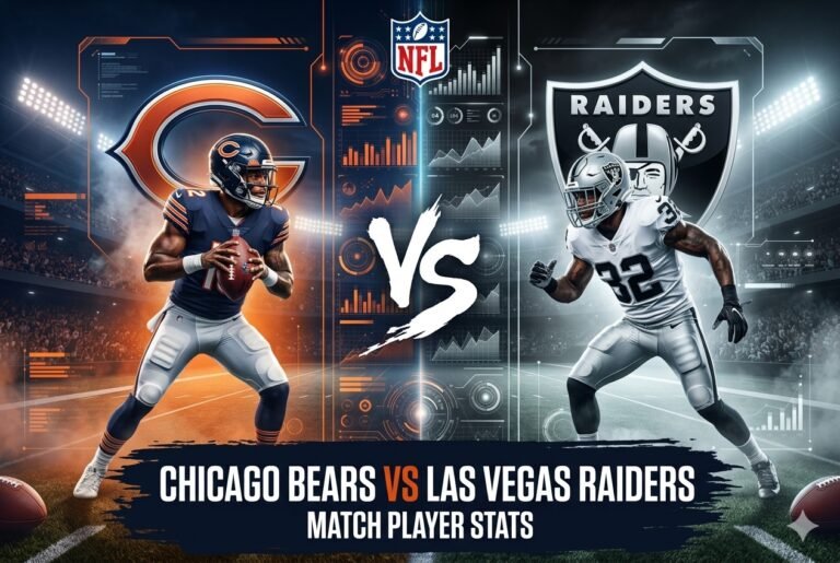 chicago bears vs las vegas raiders match player stats