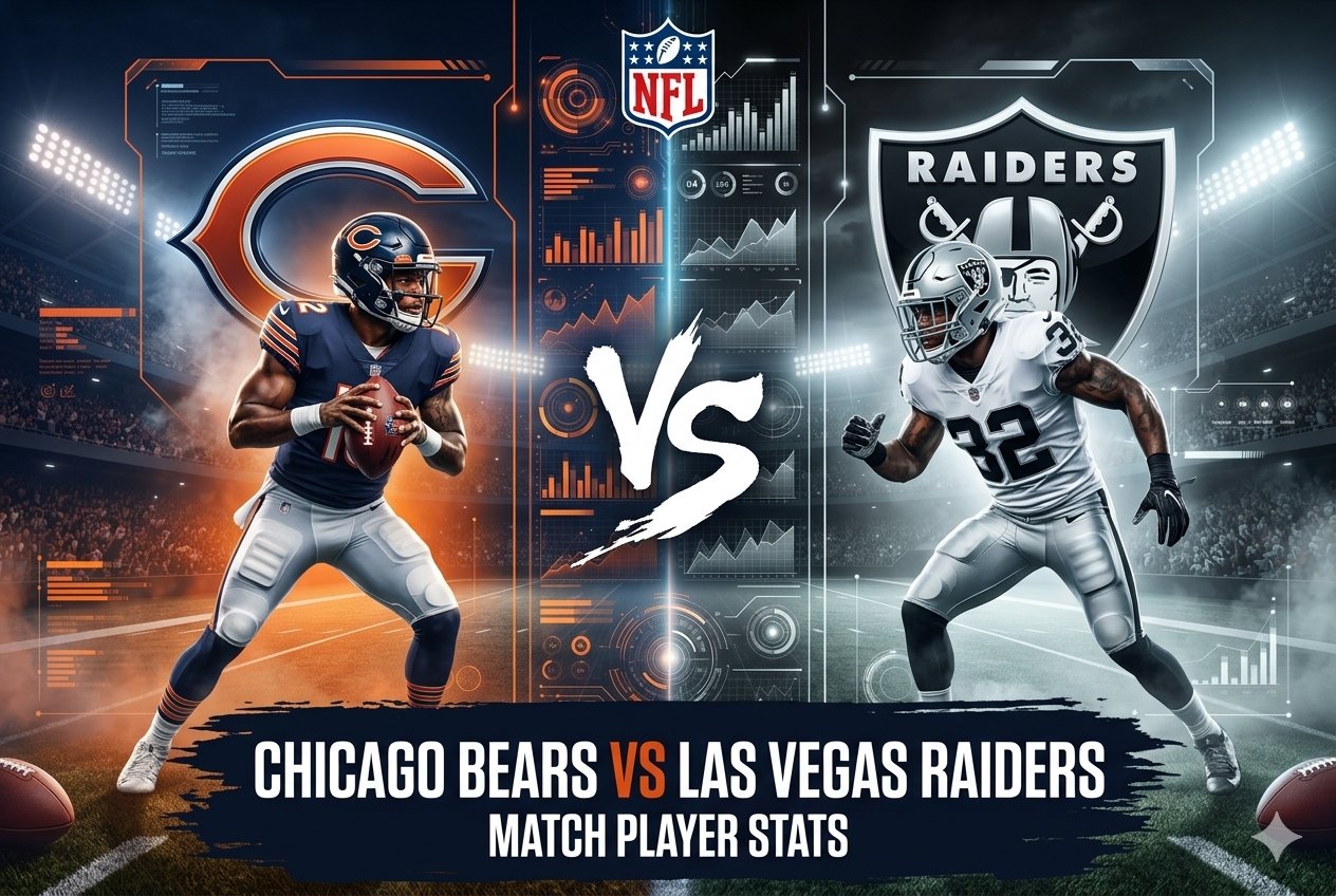 chicago bears vs las vegas raiders match player stats