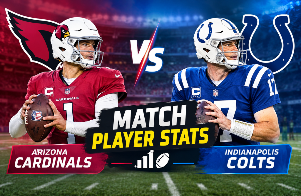Arizona Cardinals vs Colts Match Player Stats