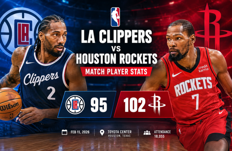 LA Clippers vs Houston Rockets Match Player Stats