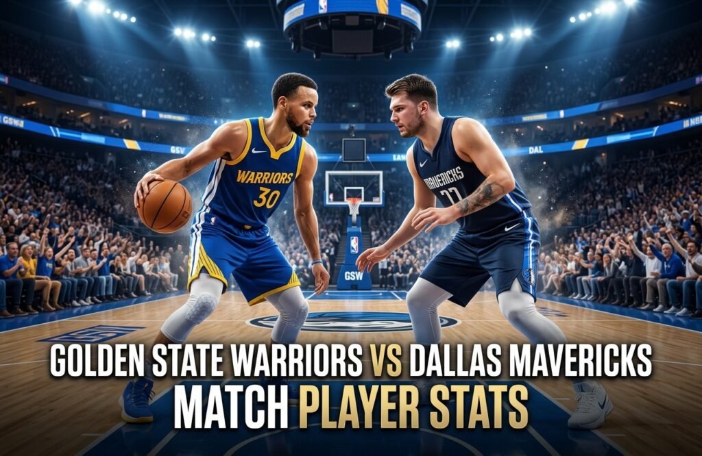 Golden State Warriors vs Dallas Mavericks Match Player Stats