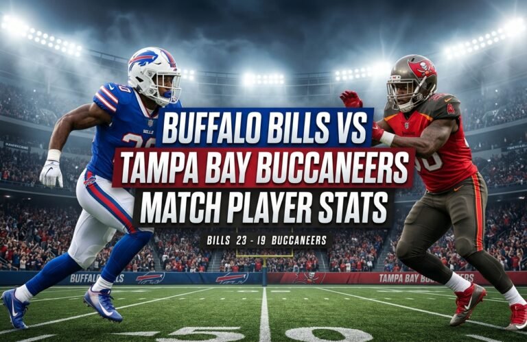 Buffalo Bills vs Tampa Bay Buccaneers Match Player Stats